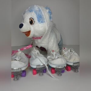 Build A Bear Luulla Husky Glisten & The Merry Mission Plush Dog With Skates